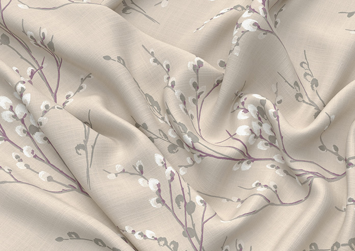 Laura Ashley Pussy Willow, Natural - Twist&Fit Roman Blind - Image 4